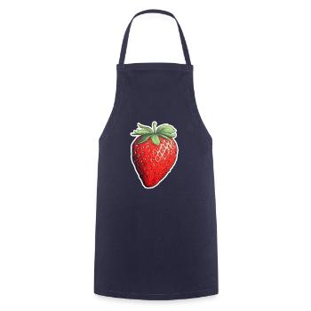 Fraise simple - Tablier de cuisine - marine - Devant - AI Model Male 185 dark (185cm)