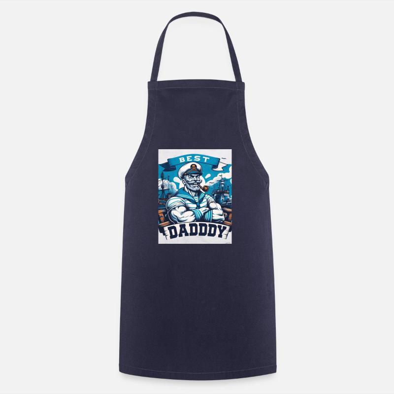 Best Daddy Father's Day Gift - Cooking Apron - navy