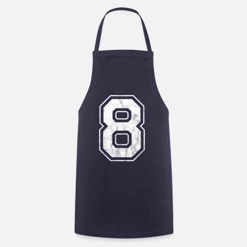 Numéro 8 - Tablier de cuisine - marine