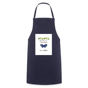 Proud to be a Tree Hugger gift present idea - Cooking Apron - navy - Front - AI Model Male 185 dark (185cm)
