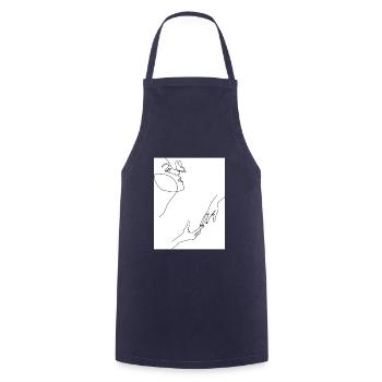 Lineart - Tablier de cuisine - marine - Devant - AI Model Male 185 dark (185cm)