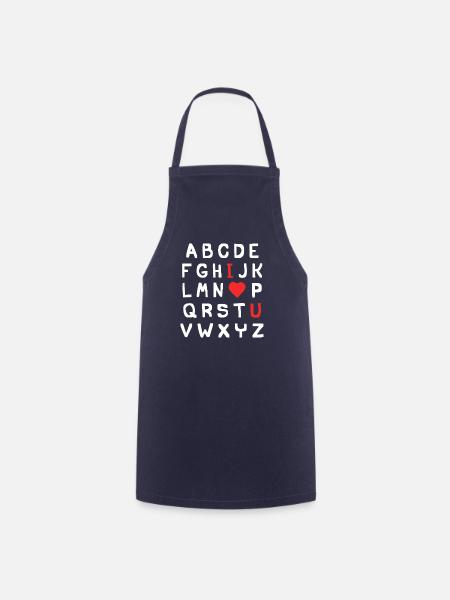 Ich liebe dich - Kochschürze - Navy
