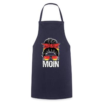 Fantastisches unordentliches Brötchen Deutsche - Kochschürze - Navy - Vorne - AI Model Male 185 dark (185cm)