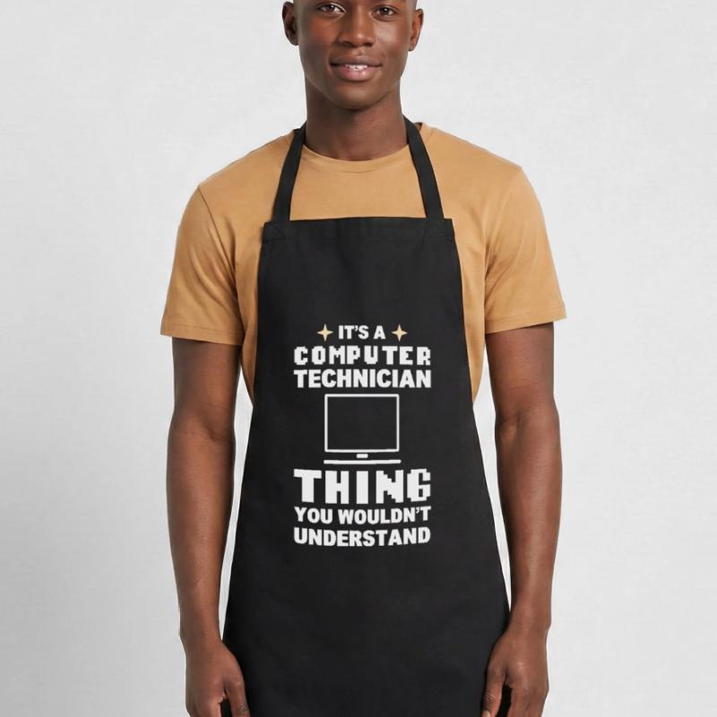 Lustiger Computerfreak Computertechniker Kochschürze
