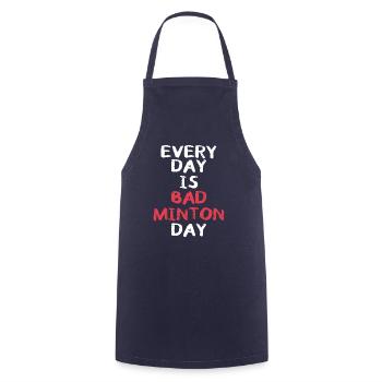 badminton badminton player badminton badminton day - Cooking Apron - navy - Front - AI Model Male 185 dark (185cm)