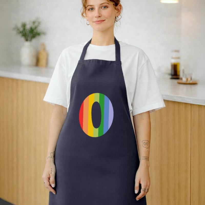 Buchstabe oder Regenbogen Kochschürze