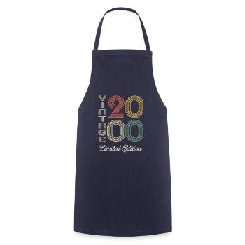 2000 Anniversary Born In 2000 Vintage Retro. Editio - Cooking Apron - navy - Front - AI Model Male 185 dark (185cm)