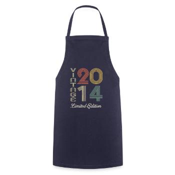 2014 Geburtstag Geboren im Jahr 2014 Vintage Retro. Editio - Kochschürze - Navy - Vorne - AI Model Male 185 dark (185cm)