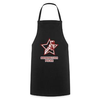 generation picon - Tablier de cuisine - noir - Devant - AI Model Male 185 dark (185cm)