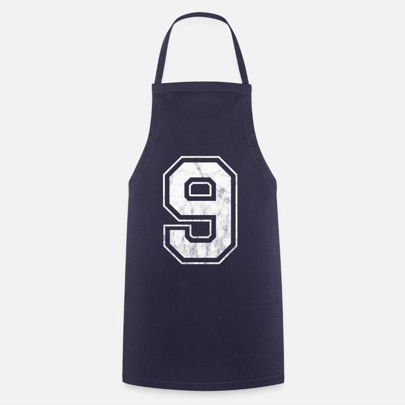Nummer 9 - Kochschürze - Navy