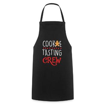 Cookie Tasting Crew - Cooking Apron - black - Front - AI Model Male 185 dark (185cm)