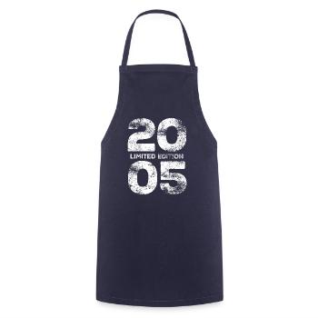 Limited Edition 2005 Geburtstag Geschenk - Kochschürze - Navy - Vorne - AI Model Male 185 dark (185cm)