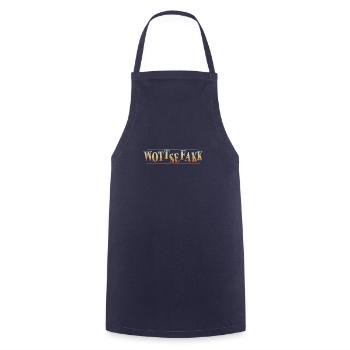 Wottsefakk WTF What The Fuck Retro Denglish - Cooking Apron - navy - Front - AI Model Male 185 dark (185cm)
