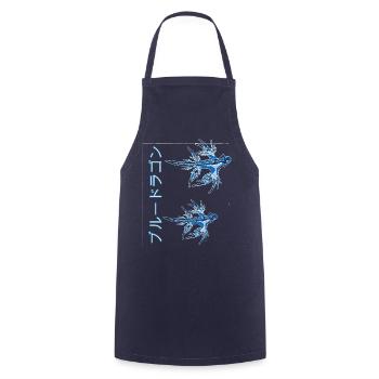 draggon bleu, glaucus bleu, escargot de mer bleu - Tablier de cuisine - marine - Devant - AI Model Male 185 dark (185cm)
