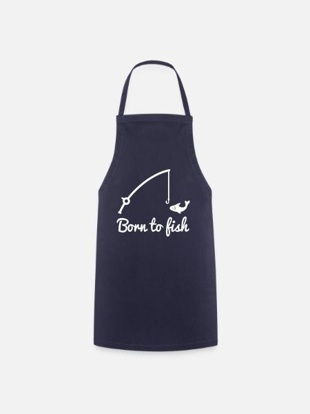 born to fish : Angeln - Kochschürze - Navy