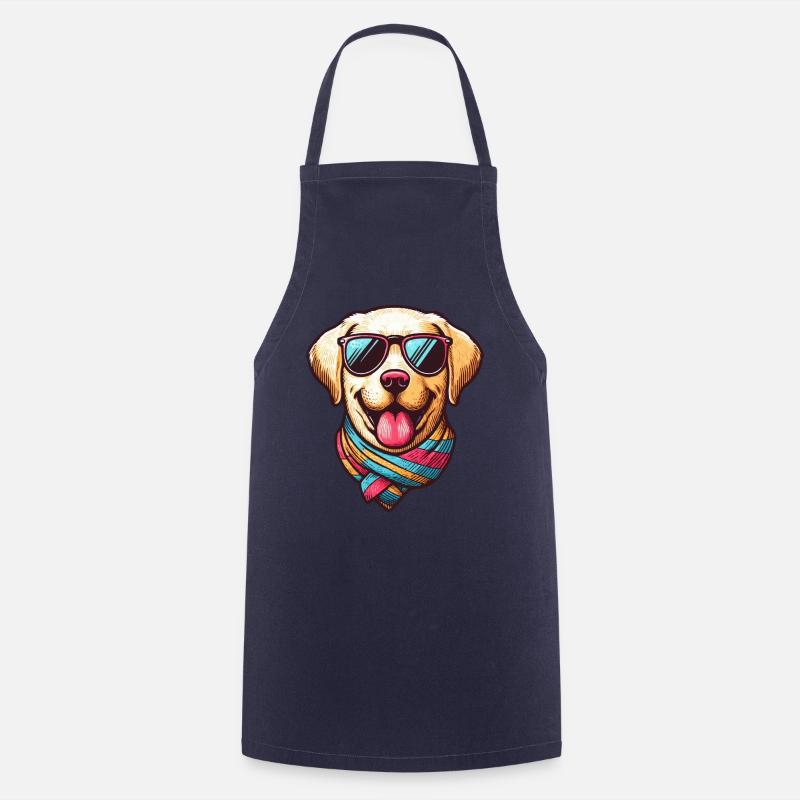 Cool Labrador - Cooking Apron - navy