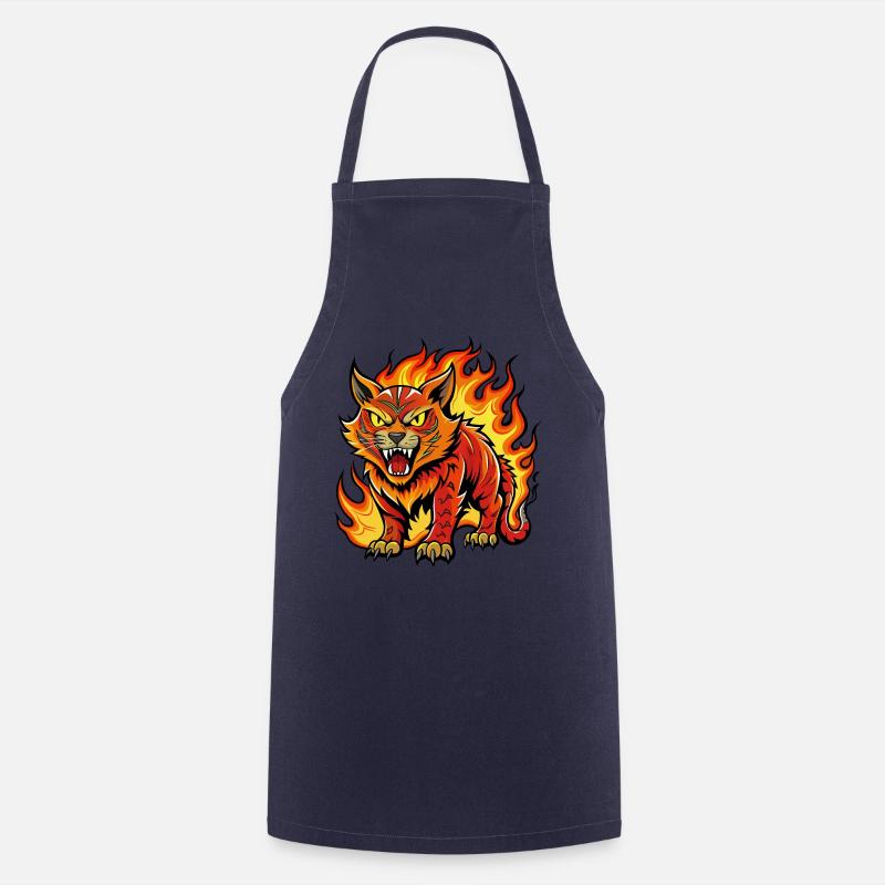 FOLD CAT - Cooking Apron - navy