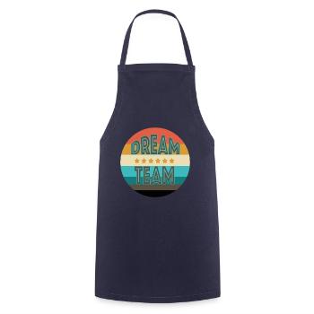 idée cadeau vintage - Tablier de cuisine - marine - Devant - AI Model Male 185 dark (185cm)