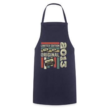 Vintage 2013 - Retro Birthday Quote 2013 - Cooking Apron - navy - Front - AI Model Male 185 dark (185cm)