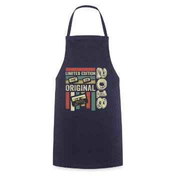 Vintage 2018 - Retro Birthday Quote 2018 - Cooking Apron - navy - Front - AI Model Male 185 dark (185cm)