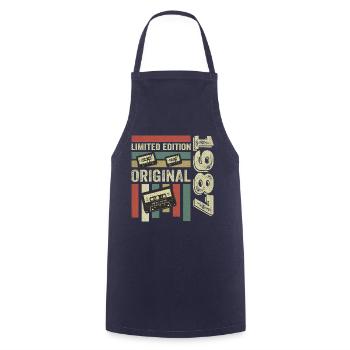 Vintage 1987 - Retro Birthday Quote 1987 - Cooking Apron - navy - Front - AI Model Male 185 dark (185cm)