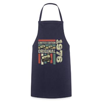 Vintage 1976 - Retro Birthday Quote 1976 - Cooking Apron - navy - Front - AI Model Male 185 dark (185cm)