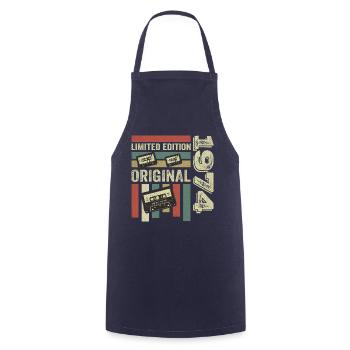 Vintage 1974 - Retro Birthday Quote 1974 - Cooking Apron - navy - Front - AI Model Male 185 dark (185cm)