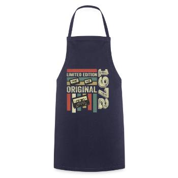Vintage 1972 - Retro Birthday Quote 1972 - Cooking Apron - navy - Front - AI Model Male 185 dark (185cm)