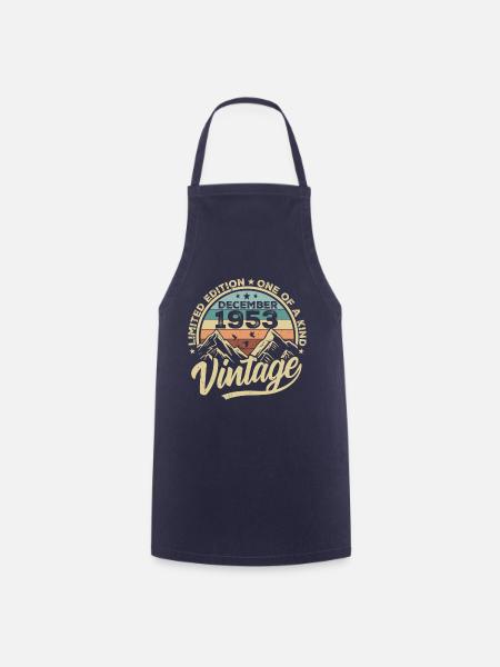 Original Décembre 1953 - Cadeau d’anniversaire 72e - Tablier de cuisine - marine