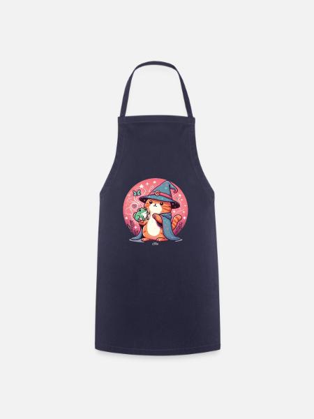 Katze und Frosch - Kochschürze - Navy