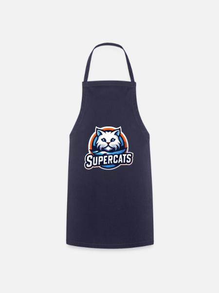 Supercats 3 Logo - Kochschürze - Navy