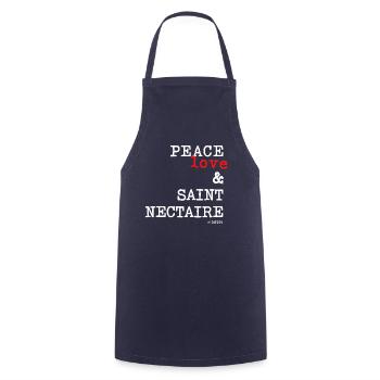 Peace Love and Saint Nectaire T-shirt - Kochschürze - Navy - Vorne - AI Model Male 185 dark (185cm)