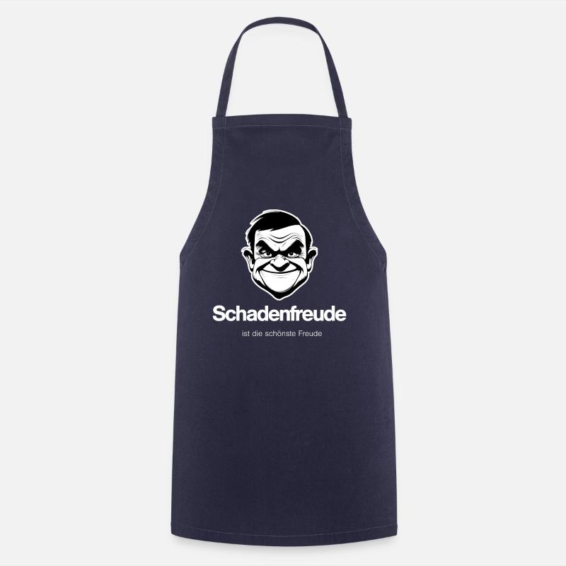 Schadenfreude - hell - Kochschürze - Navy