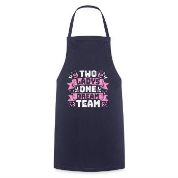 Cadeau de fête des mères pour maman et fille avec amour - Tablier de cuisine - marine - Devant - AI Model Male 185 dark (185cm)