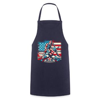 Wrestling - Cooking Apron - navy - Front - AI Model Male 185 dark (185cm)