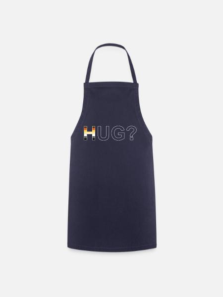 HUG white - Cooking Apron - navy