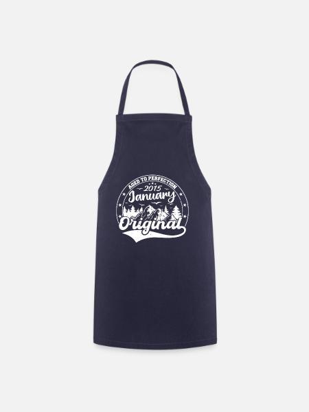 Januar 2015 Geburtstagsgeschenk Januar 2015 - Kochschürze - Navy