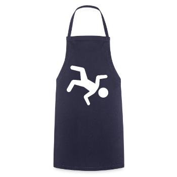 Trampolin - Kochschürze - Navy - Vorne - AI Model Male 185 dark (185cm)