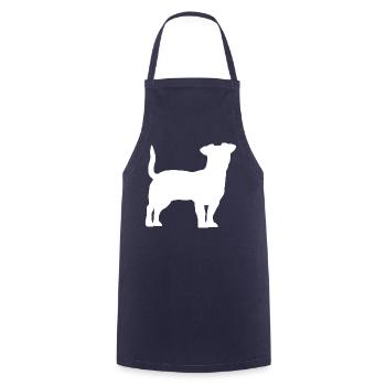 Jack Russell Terrier - Tablier de cuisine - marine - Devant - AI Model Male 185 dark (185cm)