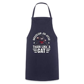 Entraînez-vous comme un chat - Tablier de cuisine - marine - Devant - AI Model Male 185 dark (185cm)