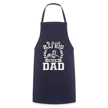 Mon BJJ Kid préféré m’appelle papa - Tablier de cuisine - marine - Devant - AI Model Male 185 dark (185cm)