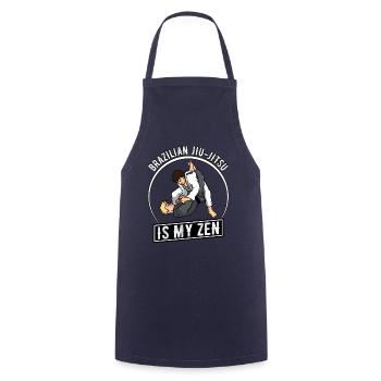 Brazilian Jiu-Jitsu is my Zen - Kochschürze - Navy - Vorne - AI Model Male 185 dark (185cm)