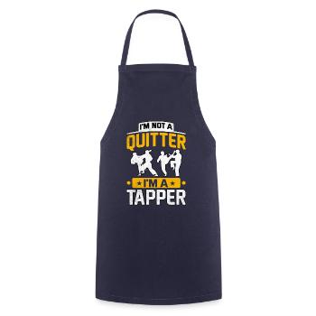 I'm not a quitter I'm a trapper - Kochschürze - Navy - Vorne - AI Model Male 185 dark (185cm)