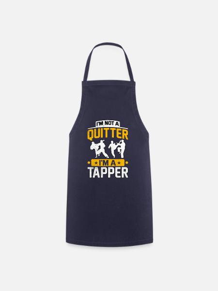 I'm not a quitter I'm a trapper - Cooking Apron - navy