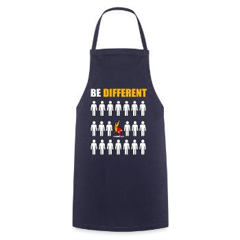 Brazilian Jiu-Jitsu be different - Cooking Apron - navy - Front - AI Model Male 185 dark (185cm)