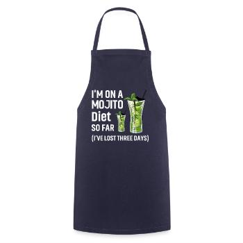 Je suis un régime Mojito jusqu’à présent, j’ai perdu trois jours - Tablier de cuisine - marine - Devant - AI Model Male 185 dark (185cm)