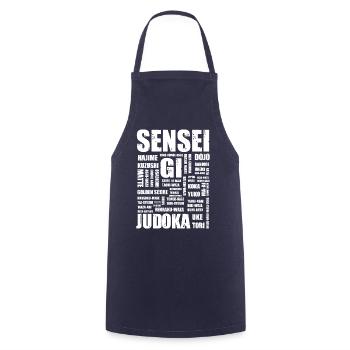 Judo - Tablier de cuisine - marine - Devant - AI Model Male 185 dark (185cm)