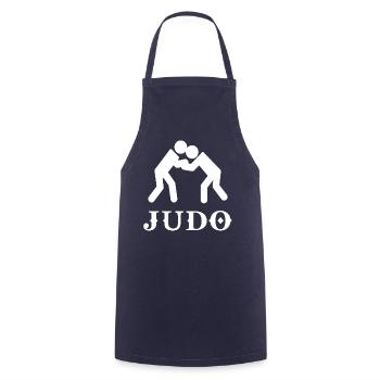 Judo - Tablier de cuisine - marine - Devant - AI Model Male 185 dark (185cm)