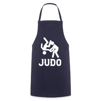 Judo - Tablier de cuisine - marine - Devant - AI Model Male 185 dark (185cm)