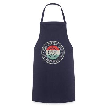 Wing Chun cool moves for cool individuals - Cooking Apron - navy - Front - AI Model Male 185 dark (185cm)